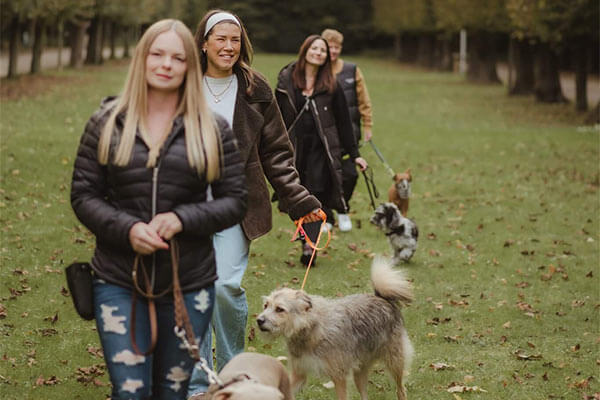 Teilnehmergruppe beim Social Walk in Düsseldorf